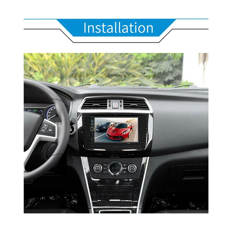 

NEW-7Inch Double 2 DIN Car MP5 Player with Car DVR Car Dual Lens Driving Recorder