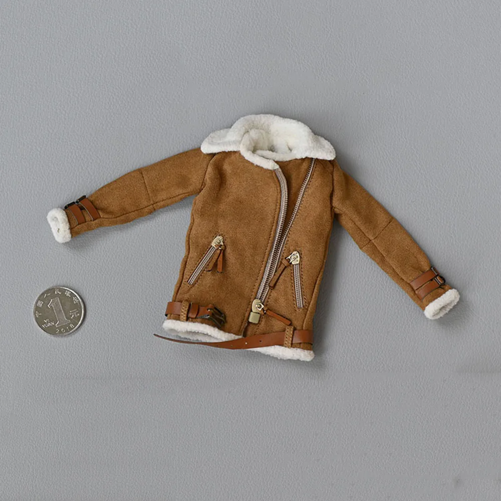 

1/6 сексуальный женский аксессуар для фигуры, топы, женская повседневная куртка из шкуры ягненка без рукавов, модель для 12-дюймовых экшн-фигу...