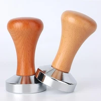 coffee tamper powder hammer pressing wooden handle coffee distributor for coffee and espresso mat powder hammer tampers machin
