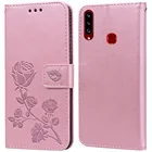 Кожаный чехол-кошелек с объемным цветочным принтом для китайского мобильного телефона A3S, роскошный магнитный держатель для карт, чехол-кошелек для китайского мобильного телефона A3S