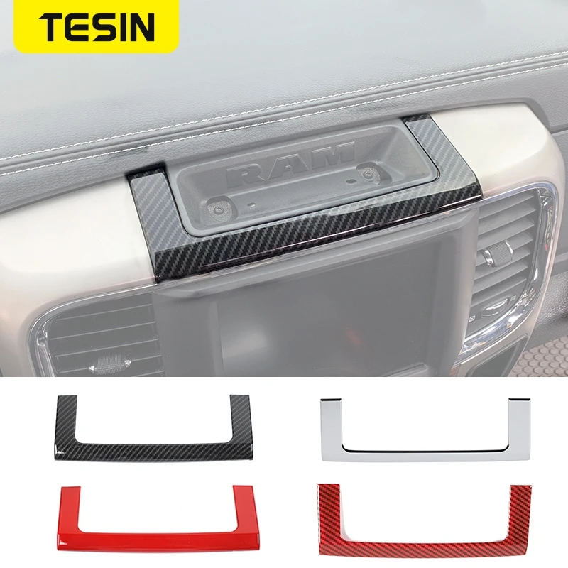 

TESIN Interior Mouldings for Dodge Car Central Console Storage Compartment Decoration for Dodge Ram 1500 2010-2017 Accessories