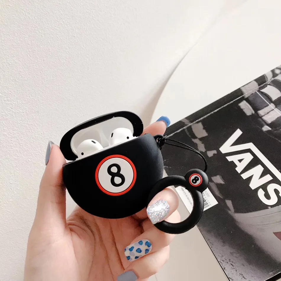 3D чехол для наушников для Airpods, чехол, силиконовый чехол с милым медведем для Apple Air pods 2, чехол для Earpods, чехол, ремешок для наушников 1