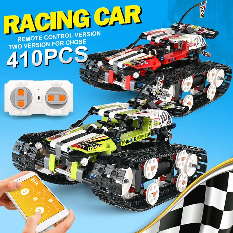 Motor Power Up Function RC TRACKED RACER Electric fit technic car 42065 Building Block bricks compatible Model gift | Игрушки и хобби