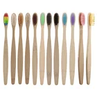 10 видов цветов портативная мягкая Экологически чистая деревянная зубная щетка с натуральной бамбуковой ручкой, зубная щетка с бумажным футляром для ухода за полостью рта для взрослых