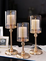 european retro candle holder candlelight dinner candlestick wedding centerpieces candelabra tables coffee home decoration