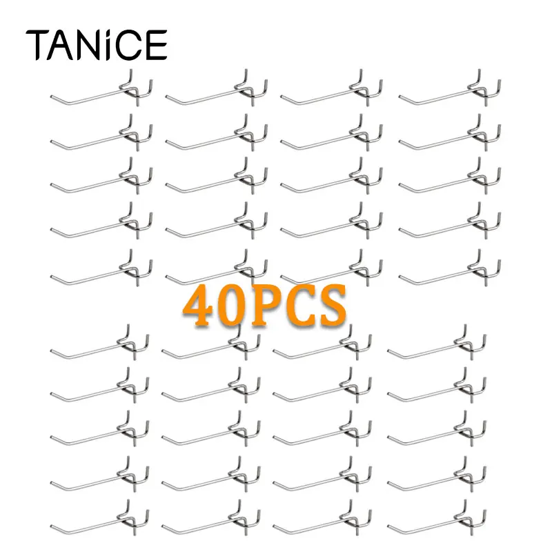 TANiCE 40 шт. металлические крючки для торта ювелирные вешалка полки набор гаражных