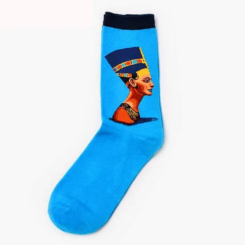 

Hot Sale Classic Autumn Winter Retro Women Personality Art Van Gogh Mural World Famous Painting Female Socks Oil Happy Socks