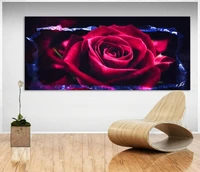 abstract mural large size 5d diy diamond painting flowers rose full square round drill cross stitch diamond embroidery