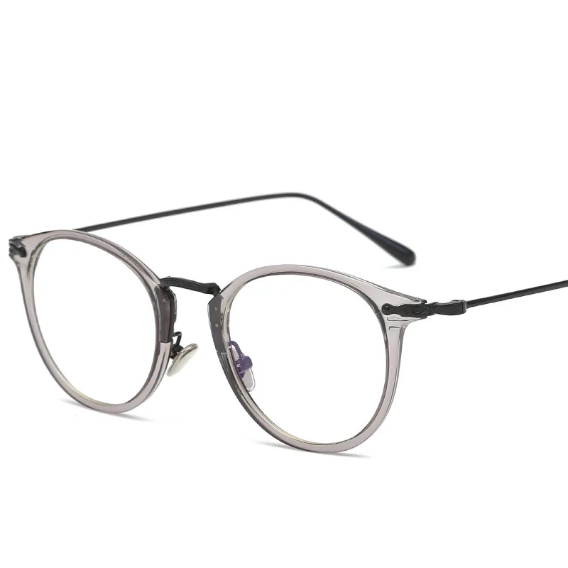TR90 прозрачные круглые очки для мужчин и женщин оптические близорукости по