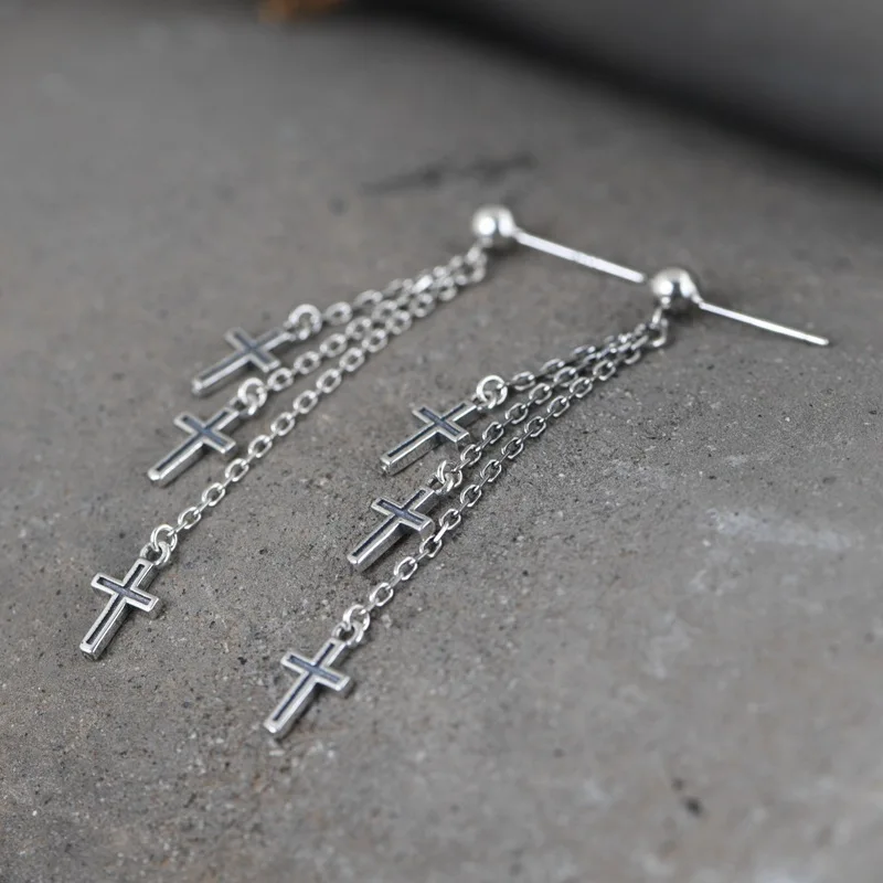 

Серьги-подвески женские из серебра 925 пробы, с кисточками