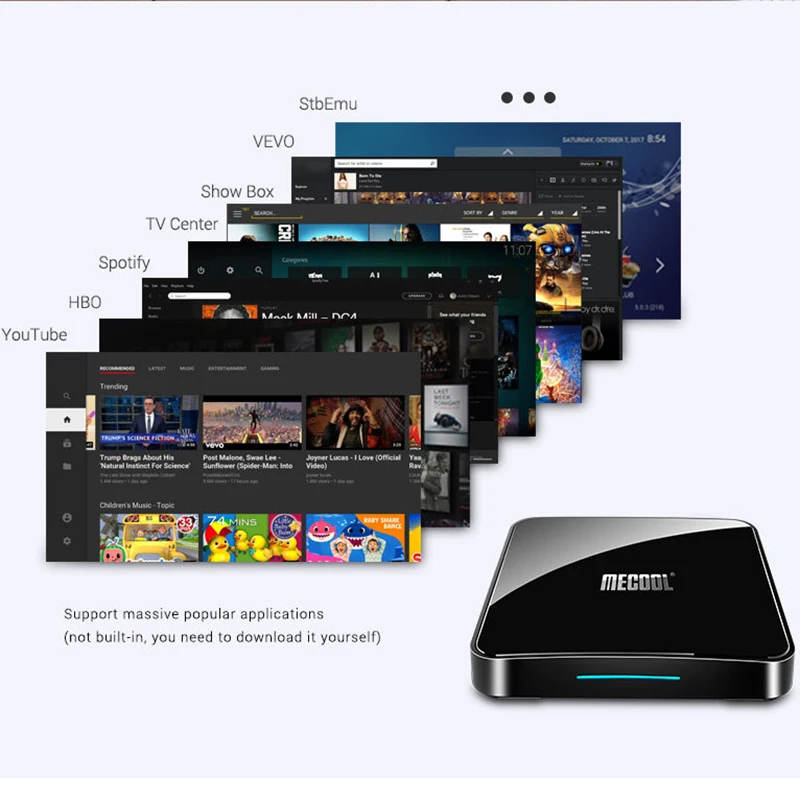 MECOOL KM3 в ТВ Android Google Сертифицированный 9 0 коробка 4 Гб 64 Amlogic S905X2 4K двухъядерный