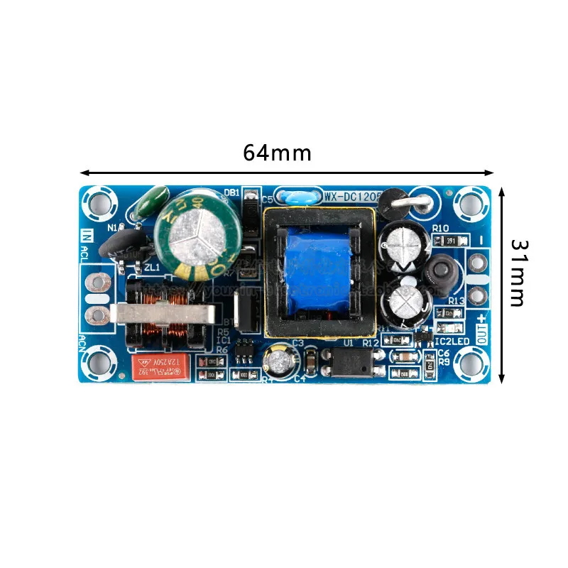 

DC1205 AC-DC power supply module 5V2A low ripple power supply board 5V10W switching power supply module
