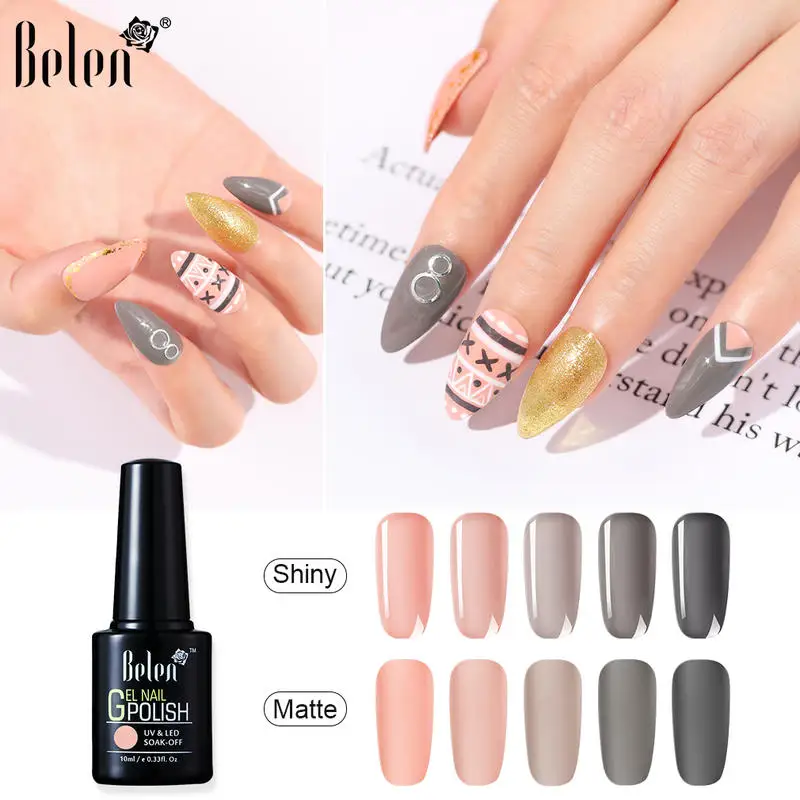 Гель лак для ногтей Belen Flower Tour гибридные гель лаки маникюра 10 мл|Гель ногтей| |