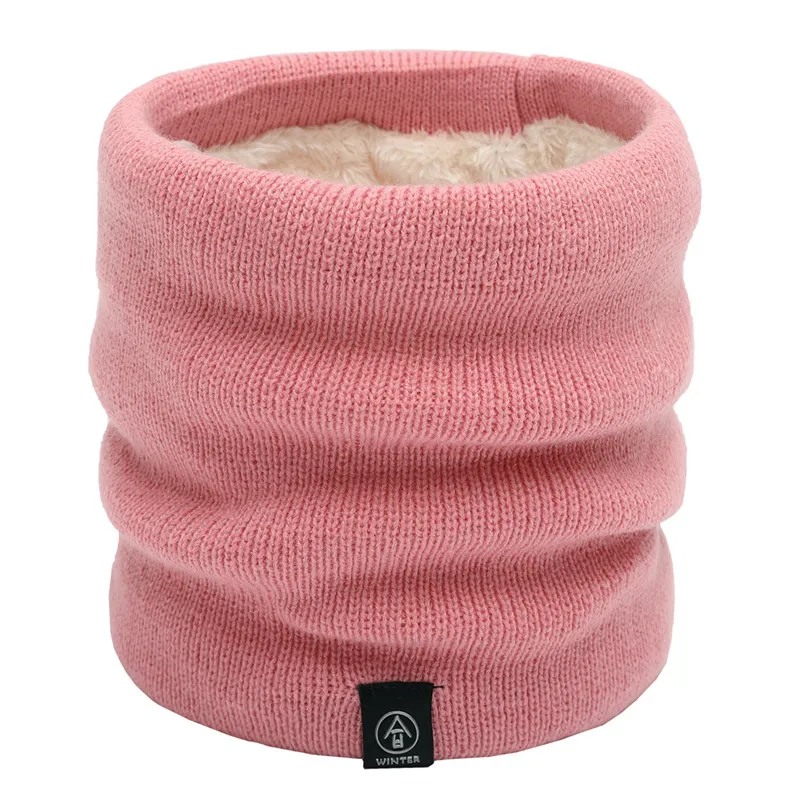 Unisex Plus Velvet Winter Scarf Boys Girls Women Men Thick Elastic Muffler Knitted Children Autumn Baby | Детская одежда и обувь