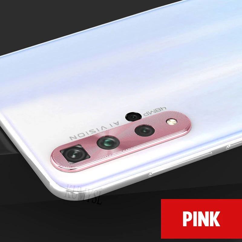 Rosegold Защита объектива камеры для huawei Honor 20 Pro Алюминиевый защитный чехол для huawei Honor 10i 20i 20 Lite металлическая защита - Цвет: Rosegold