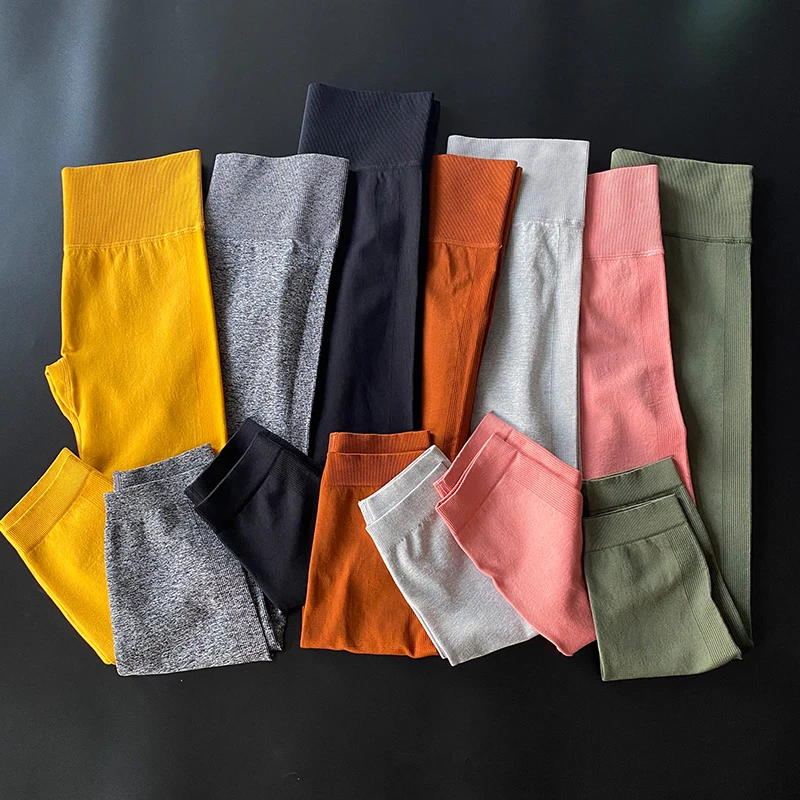 Dropship Leggings Fitness Women's Full Length Tights Running Pants Shaping Yoga Pants Exercise Pants Yoga Leggings High Waist