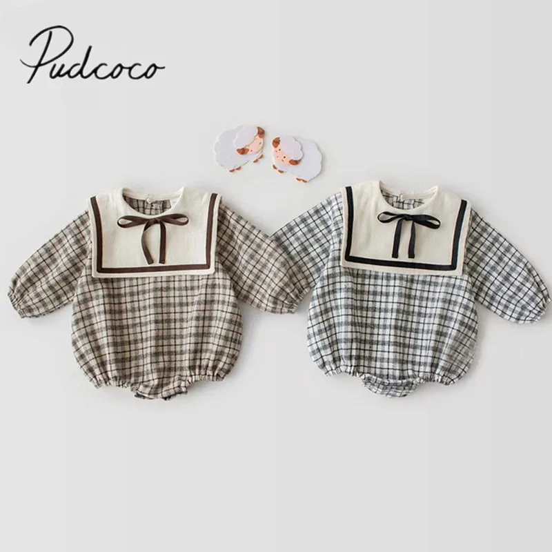 Боди с длинным рукавом для новорожденных девочек весна-осень 2020 комбинезон в