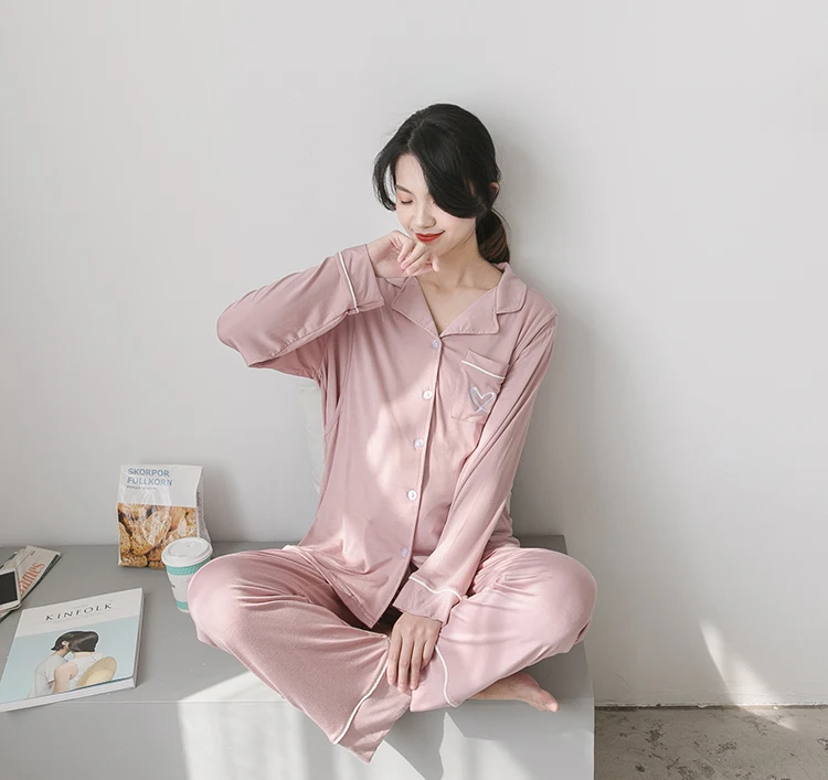 

2Pcs Pregnancy Maternity Pajamas for Pregnant Women Sleepwear Nursing Cotton Set Breastfeeding Nightgown Maternity Clothes