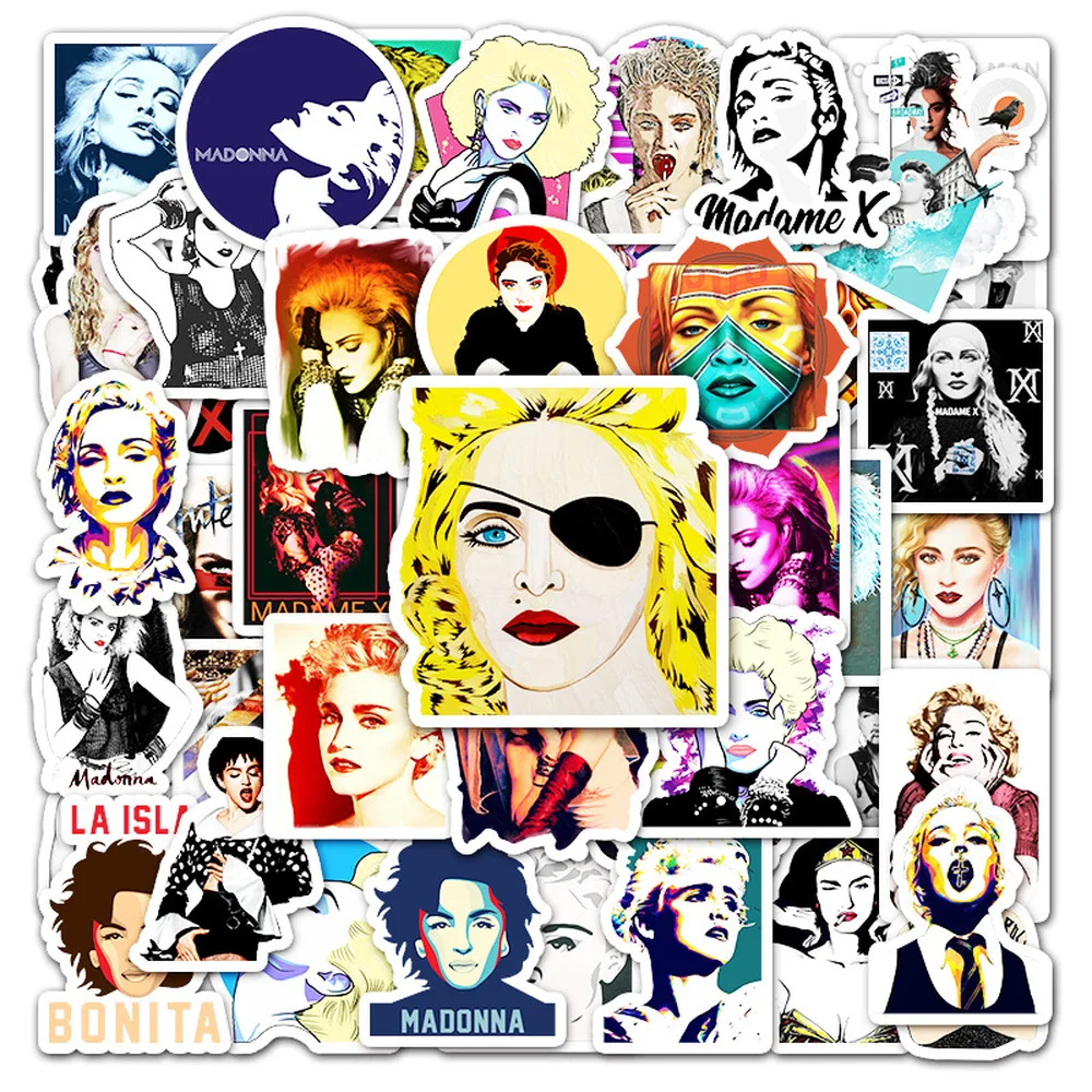 10/50 шт Madonna сексуальные граффити наклейки для ноутбука чемодан гитары велосипед