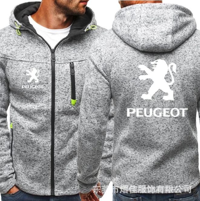 

2020 Fashion Men Winter Autumn Mens Motorcycle Peugeot Hoodies Cotton Casual Zip Male Hooded Coats