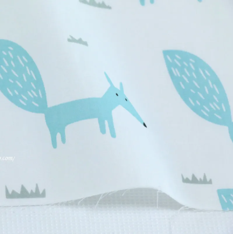 6 шт./лот хлопковая Лоскутная Ткань с принтом лисы для шитья сделай сам стеганое