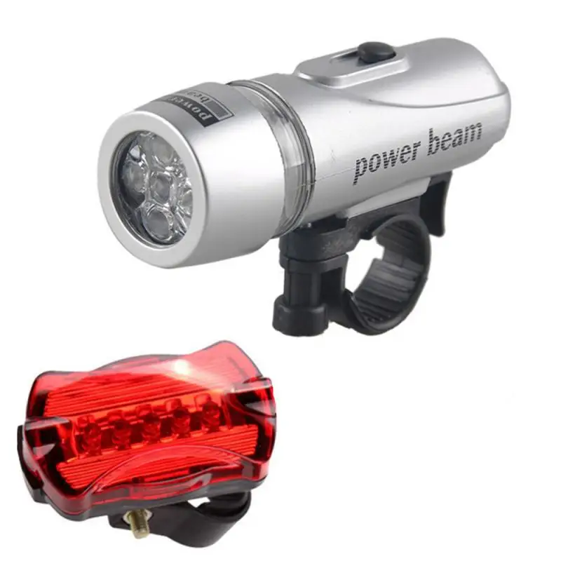Серебряный 2 режима светодиодная передняя фара для велосипеда светильник 7 Режим