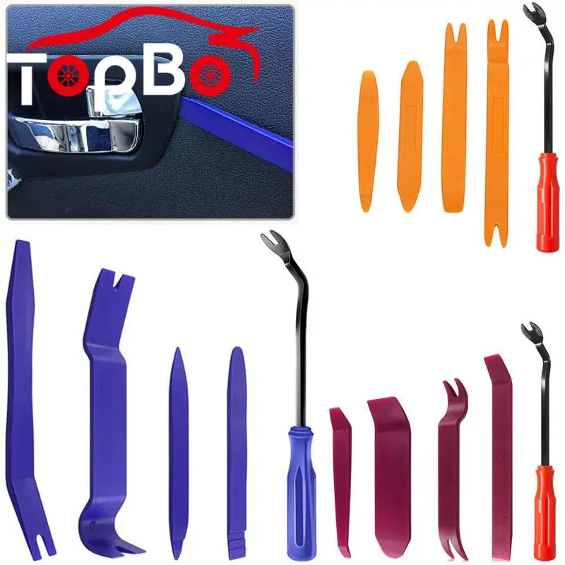 

5/4 Pcs No-Scratch Auto Car Door Radio Clip Panel Trim Removal Tool Kits Disassembly Dashboard DVD Stereo Pry Refit Repair Kit