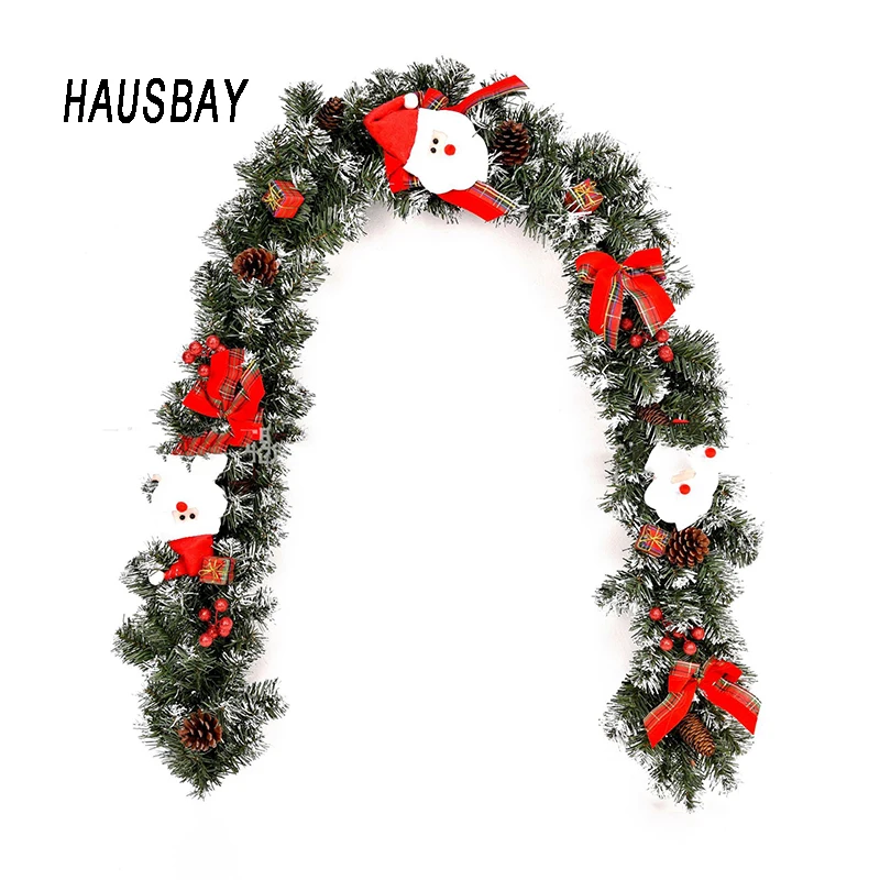 Рождественская декоративная панель 1 8 м елка вершины лента гирлянда украшения