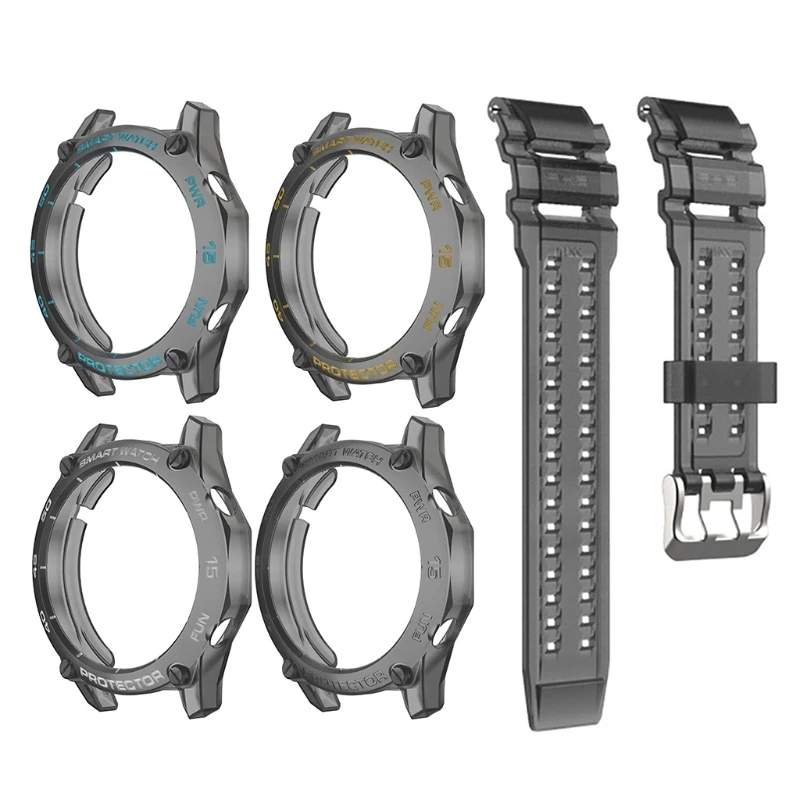 

Case Compatible with -HUAWEI GT2 Smart Watch with TPU Dynamic Clear Drop-Resistant Protector-Protective Cover