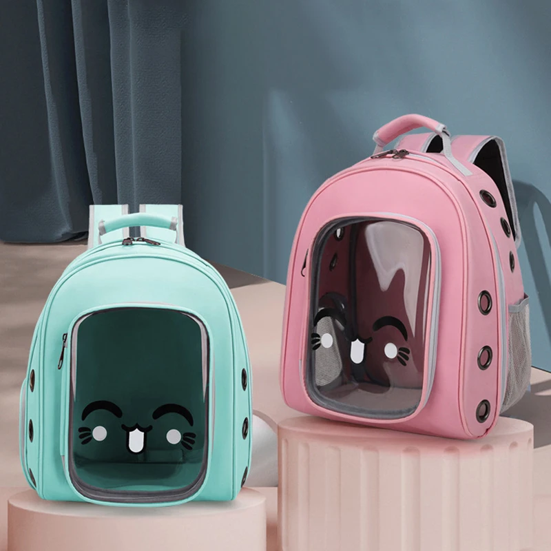 

Cat Backpack Transparent Pet Carrier Bag Breathable Portable Space Capsule Kitten Carring Shoulder Bags Pet Transportation