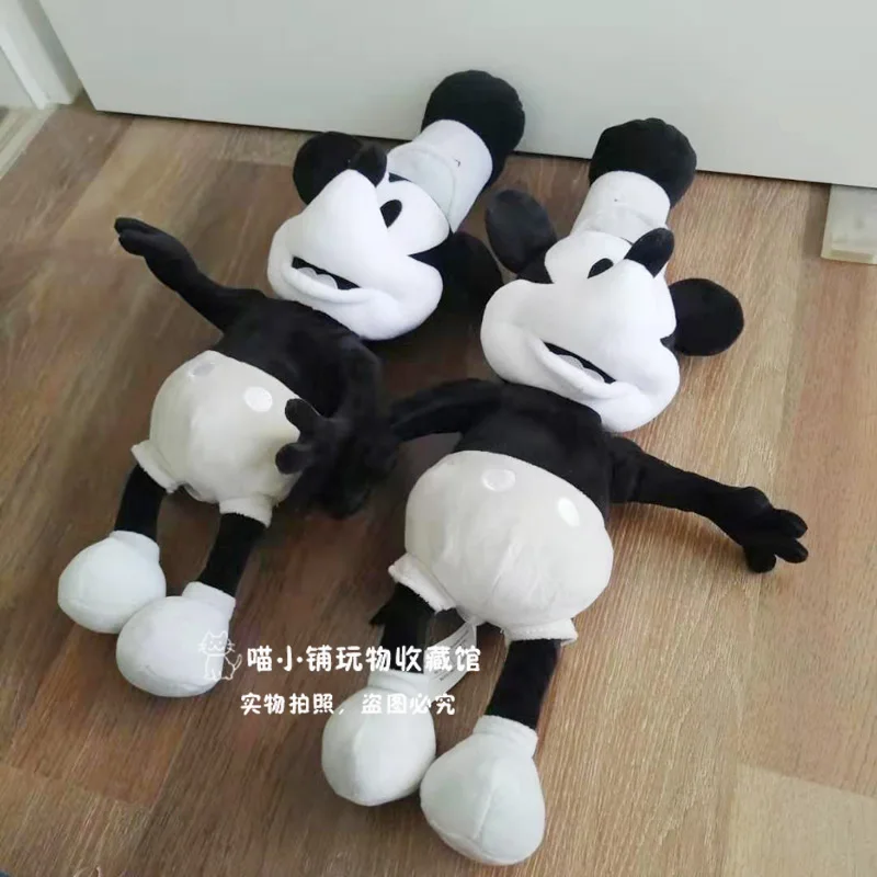 Новый классический черный и белый Пароход Вилли Микки большая плюшевая игрушка