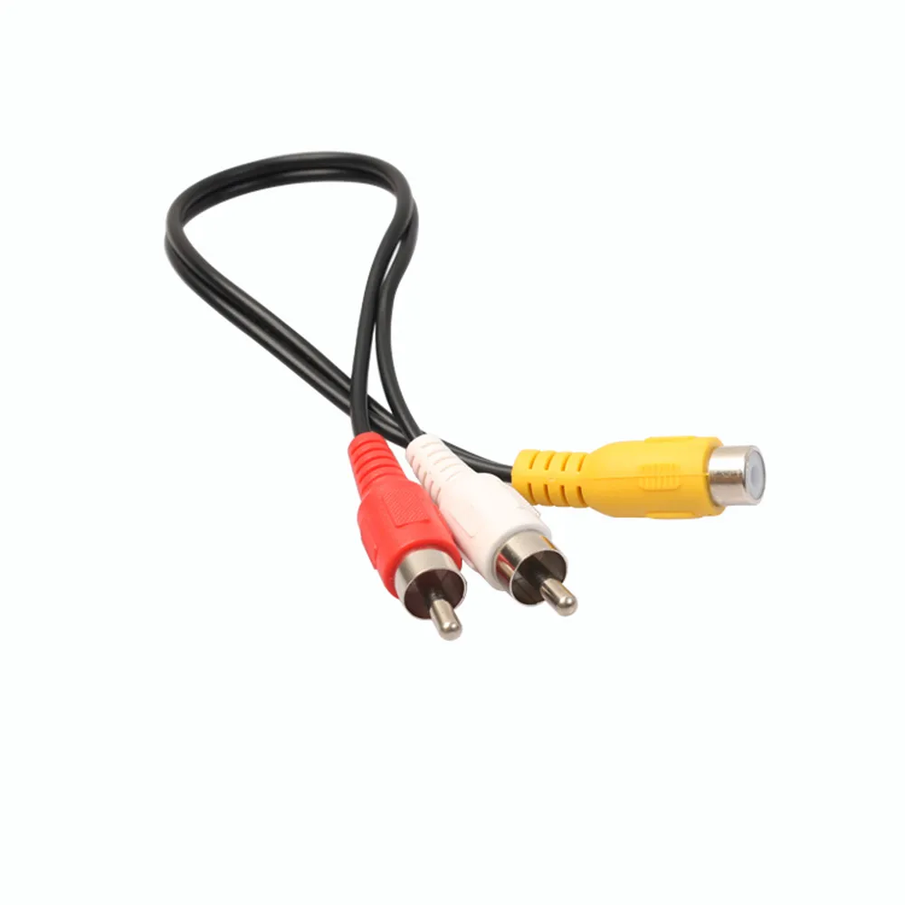 28 см RCA Phono Y сплиттер кабель 2 папа к женскому аудио свинцовый адаптер разъем