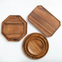 coffee tea cake trays fruit candy saucer dessert dinner bread wood plates dishes food storage