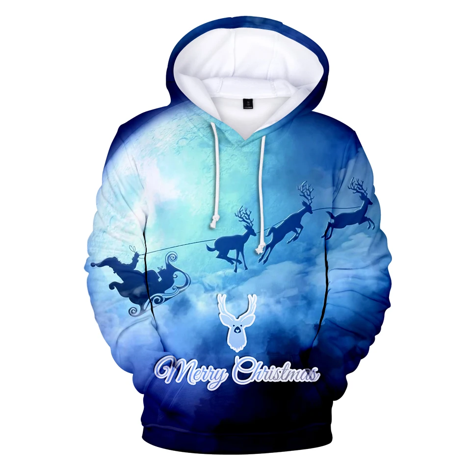 

Christmas 2020 Hoodie Sweatshirt Fashion Men/Women Winter Warm 3D Hooded Pullover Long Sleeve Sweatshirts Boy/girls Hip Hop Tops