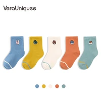 verauniquee childrens socks 4 pairslot toddler winter warm halloween cartoon socks for kids baby cute soft childrens sock