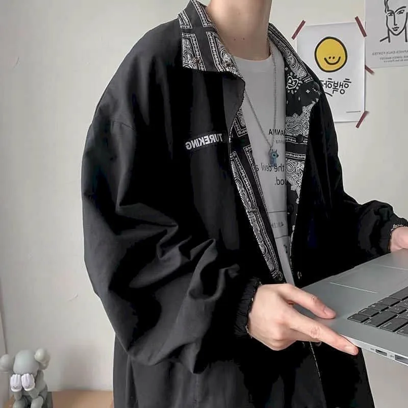 Куртка-карго для мужчин и женщин двусторонний Повседневный Топ в гонконгском