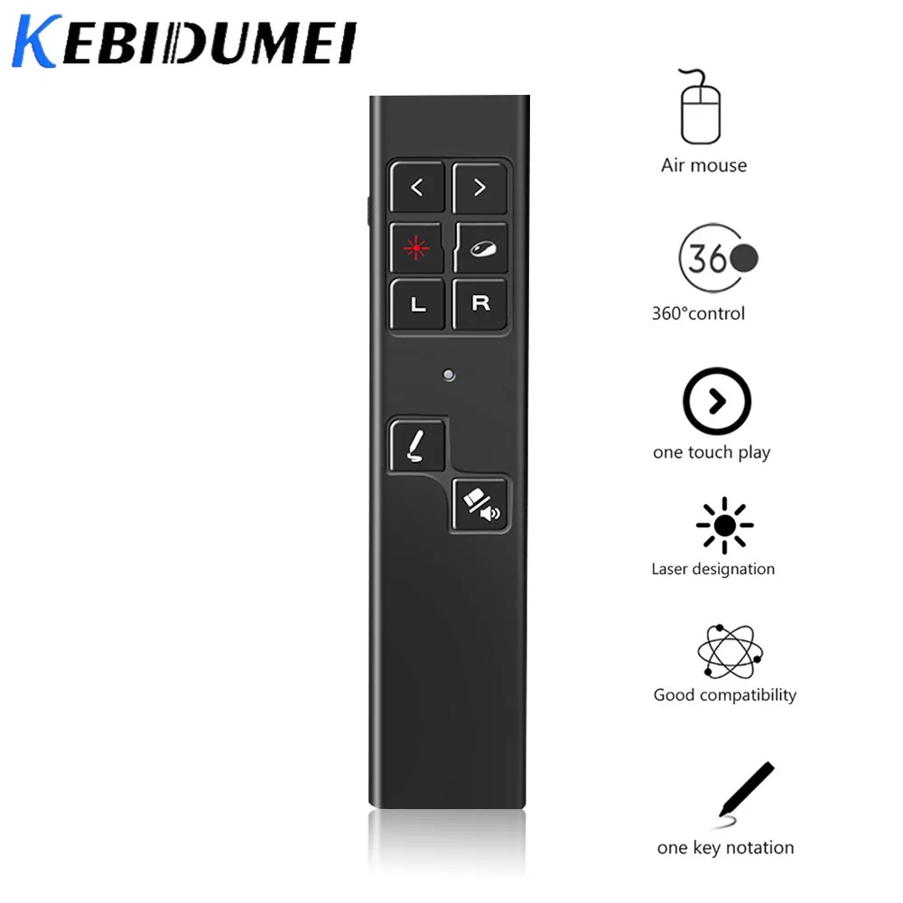 Kebidumei беспроводной ведущий Air mouse Пульт дистанционного управления Указатель