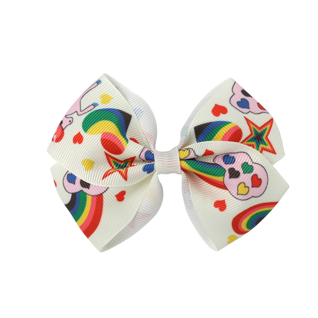 XIMA 22 шт./лот радужные банты для волос девочек заколки в виде единорога подростков