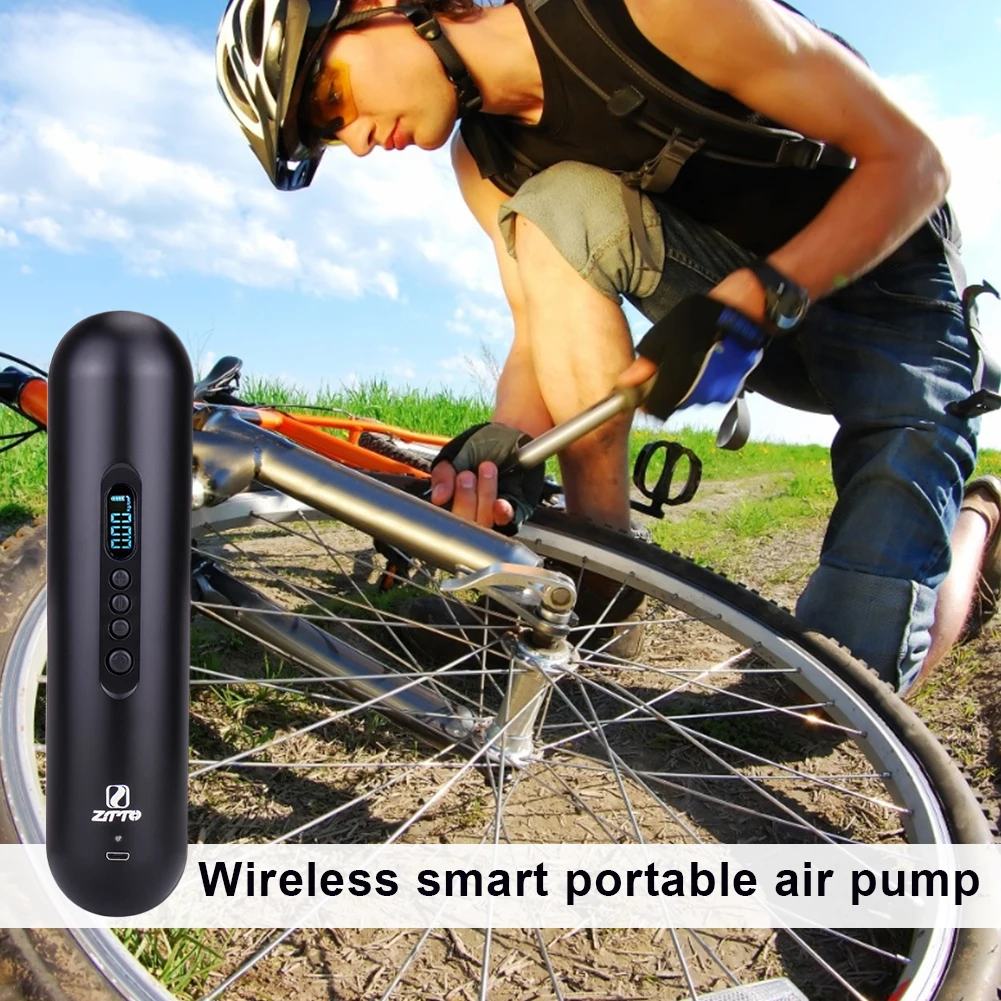 Barato Inflador De Neumáticos De Coche, Compresor De Aire Inalámbrico, Bomba De Bicicleta Portátil Con Batería Recargable, Para Bicicletas Y Automóviles