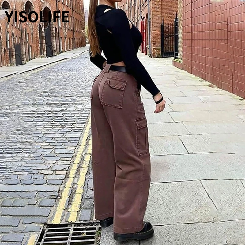 

Женская одежда Джинсы женские джинсы Cintura Alta осень и зима свободные прямые джинсы с высокой талией женские брюки