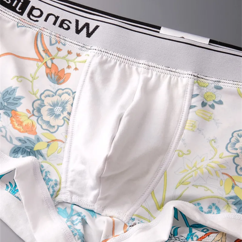 Трусы-боксеры мужские нейлоновые повседневные пикантные для сна трусы-боксеры