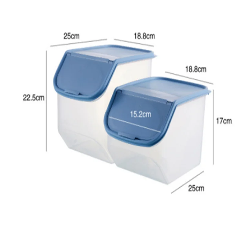 Кухонный ящик для хранения сушеных продуктов герметичный с мерной чашкой