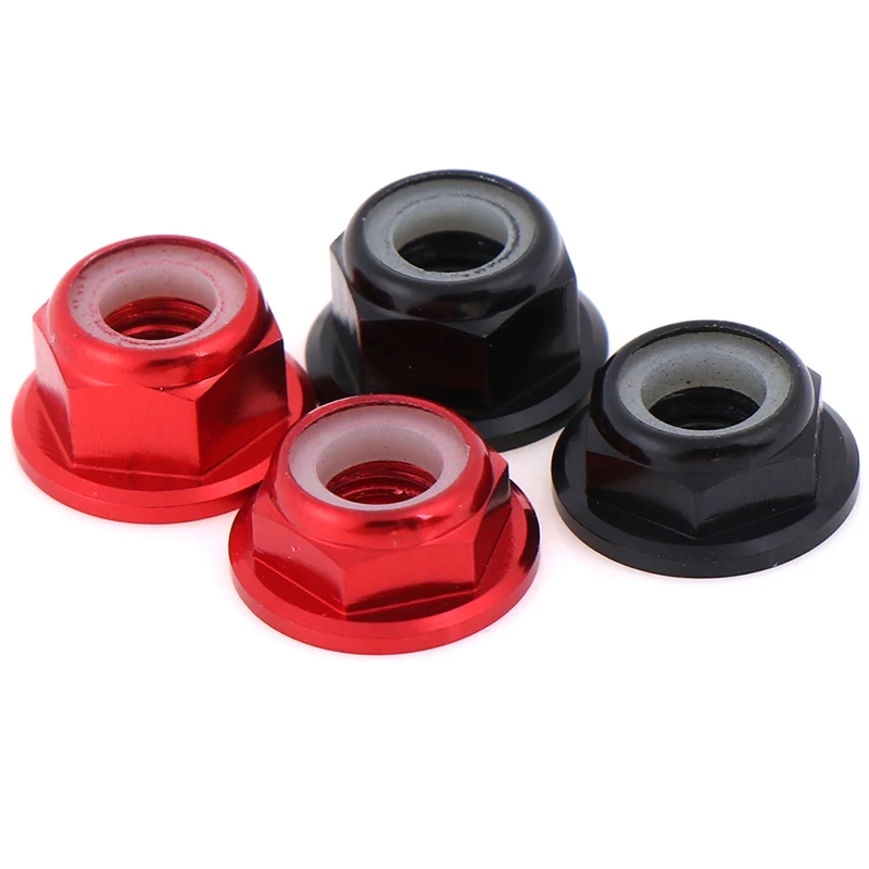 

5 Pcs M5 Aluminum Flange Nylon Nut Low Profile CW CCW Anti-Loose Insert lock For 2204 2205 2206 Brushless Motor RC QAV250 210