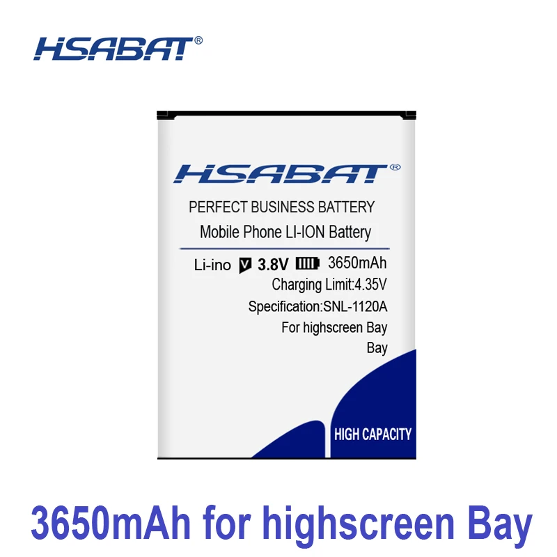 100% Оригинальный аккумулятор HSABAT 3650 мА · ч для Highscreen Bay | Мобильные телефоны и