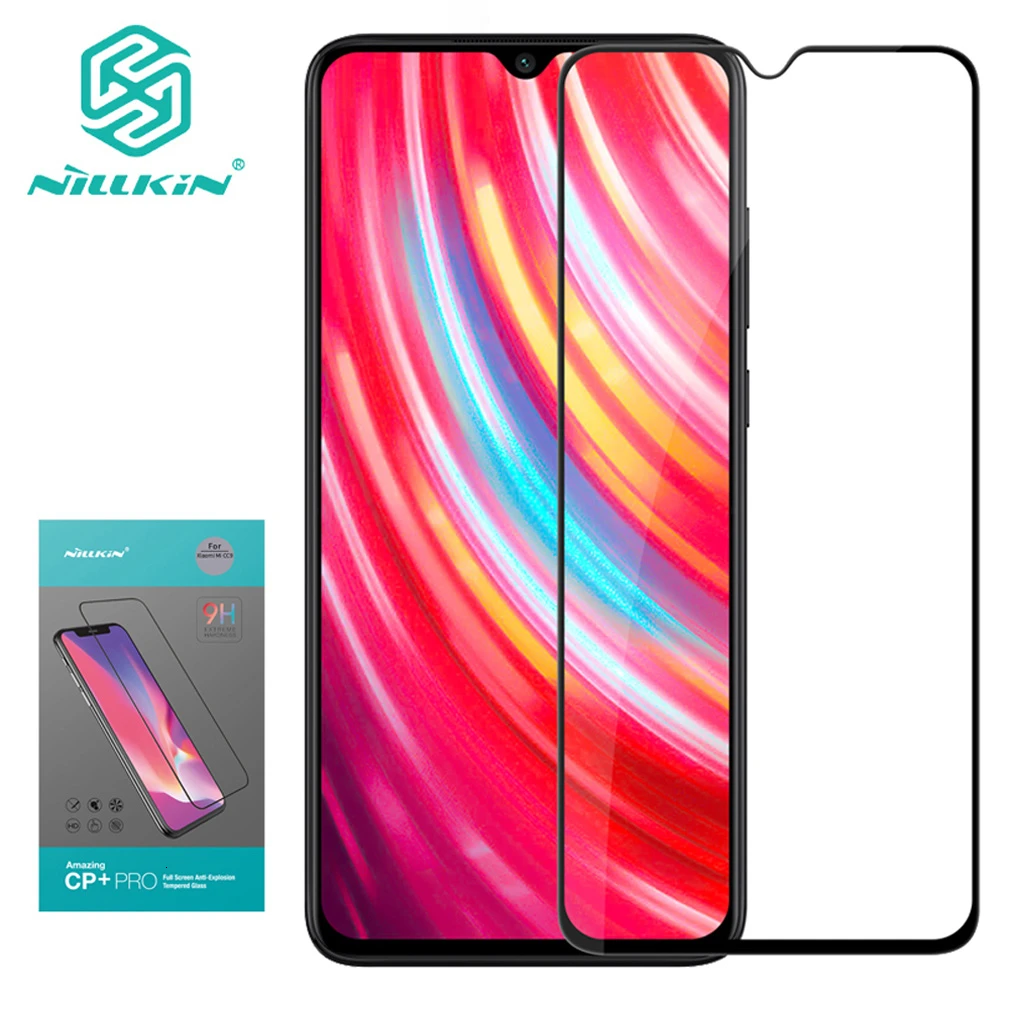 Стекло Nillkin с полным покрытием для XiaoMi Redmi Note 8 pro 2.5D CP + Pro закаленное стекло 8T