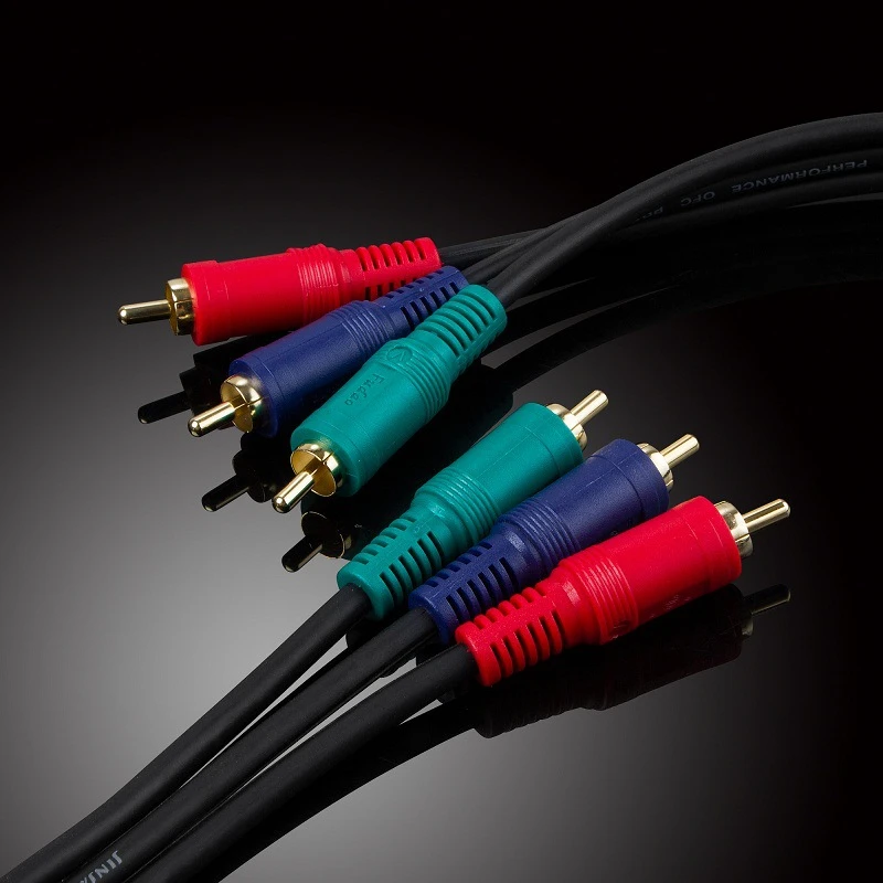 3RCA к 3 RCA штекер штекеру аудиокабель композитный видеокабель для домашнего