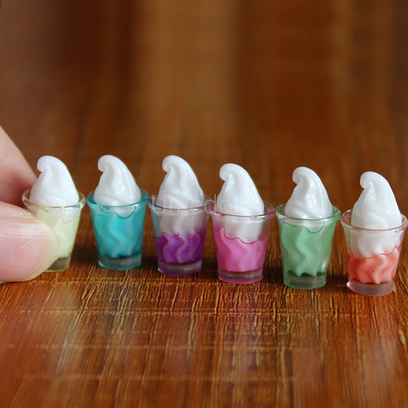 Масштаб 1/12 миниатюрный кукольный домик мороженое чашка для мороженого Ролевая