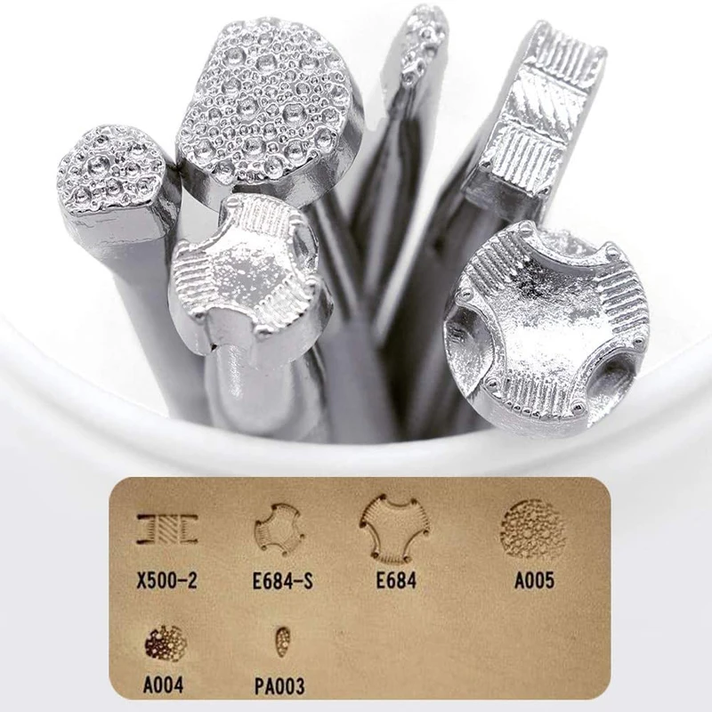 

Leather Printing Tool 11cm Alloy Carving Making Craft Punch Stamps Handmade Sculpture Printed DIY A004 A005 E684-S PA003 X500-2