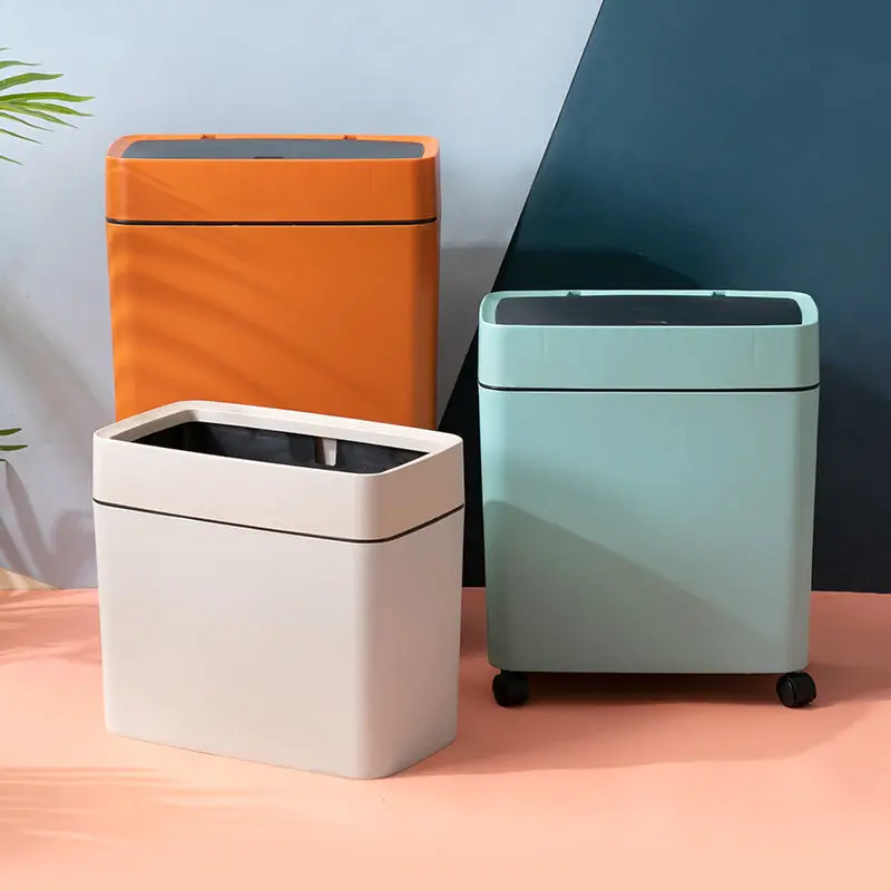 Мусорная корзина в скандинавском стиле для ванной комнаты кухни туалета узкая