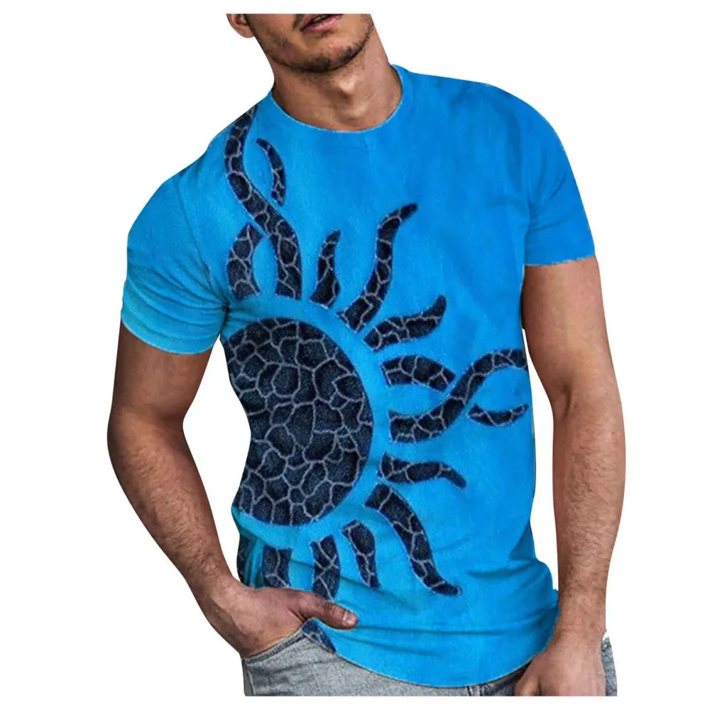 

Popular new 3d printed T-shirt men's summer casual short-sleeved shirt O-neck loose oversized T-shirt men's fashion streetwear